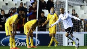 Feghouli se estren&oacute; esta temporada como goleador en la Champions, sus dos goles dieron la tranquilidad.