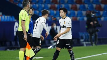 12/03/21 PARTIDO PRIMERA DIVISION
LEVANTE UD - VALENCIA CF
KANG IN LEE KANGIN - GABRIEL PAULISTA
TRISTEZA
CAMBIO SUSTITUCION