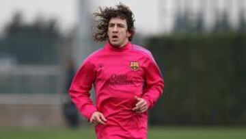 <b>ENTRENÁNDOSE. </b>Puyol sigue recuperándose de su lesión.