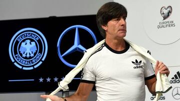Germany&#039;s head coach Joachim Loew answers questions during a press conference in Hanover, Germany on October 10, 2016 prior to the WC 2018 football qualification match between Germany and Nothern Ireland in Hanover , Germany on October 11. 2016. / AF