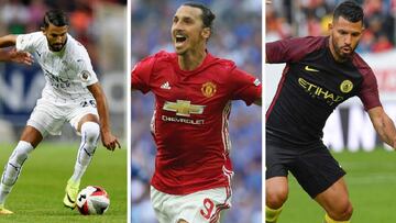 Mahrez, Ibrahimovic y el Kun Agüero.