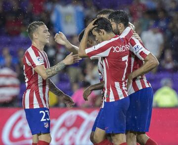 Trippier celebrates with his Atleti team mates in the recent MLS All-Star game.