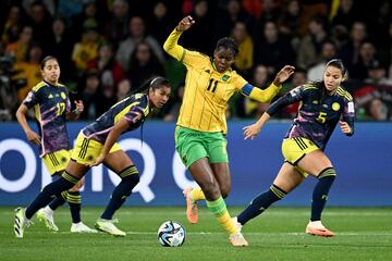 Colombia y Jamaica se enfrentaron por los octavos de final del Mundial Femenino de Australia - Nueva Zelanda 2023 en el AAMI Park de Melbourne.