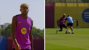 El caño descomunal de Lamine con elástica incluida con una frase suya final que ya es viral: “Imparable”