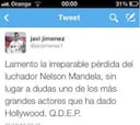 Javi Jiménez confunde a Mandela con Morgan Freeman