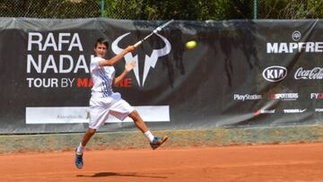 Imagen de archivo de un participante durante una edición del Rafa Nadal Tour.
