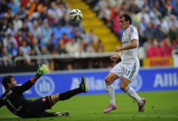 Gareth Bale ante German Dario Lux.