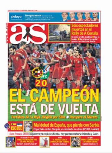 Las portadas de AS de septiembre