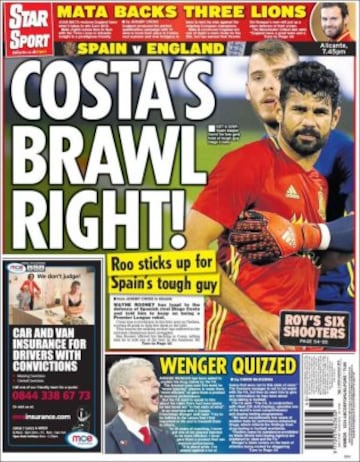 Portadas de la prensa mundial