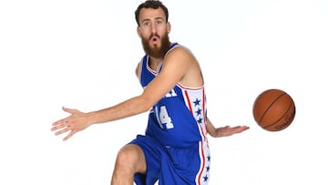 Sergio Rodríguez, feliz en Philadelphia y en su regreso a la NBA.