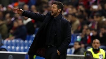 Simeone: "No era fácil jugar en casa tras perder en el derbi"