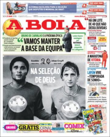 Todos los medios deportivos se acuerdan de Johan Cruyff