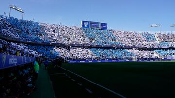 La grada de La Rosaleda.