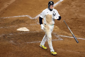 NEW YORK, NEW YORK - OCTOBER 30: Alex Verdugo #24 of the New York Yankees walks during the fifth inning of Game Five of the 2024 World Series against the Los Angeles Dodgers at Yankee Stadium on October 30, 2024 in the Bronx borough of New York City.   Al Bello/Getty Images/AFP (Photo by AL BELLO / GETTY IMAGES NORTH AMERICA / Getty Images via AFP)