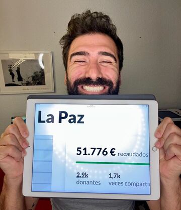 El polémico youtuber y actor cómico impulsó una campaña crowfunding para apoyar en la compra de material al hospital madrileño de La Paz. Su iniciativa, que ha tenido mucho eco, ha llegado a los 200.000 euros.