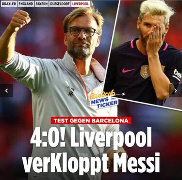 Alemania saca pecho por Klopp: "El Liverpool zurra a Messi"