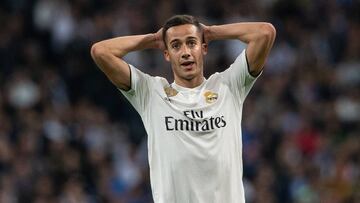 Lucas Vázquez se lamenta de una ocasión fallada en el Real Madrid-Ajax.