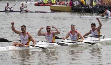 Craviotto, Arévalo, Cooper y Germade, subcampeones mundiales.