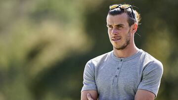 Gareth Bale presencia el Open de España de golf en el CLub de Campo Villa de Madrid en octubre de 2019.