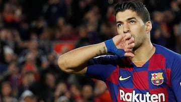 Luis Suárez, en un partido con el Barcelona.