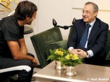 Florentino Pérez visito a Raúl en el hotel Villa Magna, lugar de concentración del Al-Sadd.