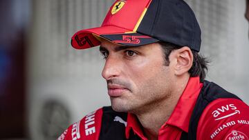 Carlos Sainz (Ferrari). Marina, Bay, Singapur. F1 2023.