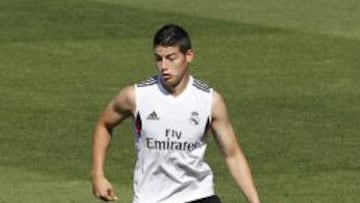 James se entrena en Valdebebas