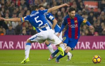 Messi con el balón. 