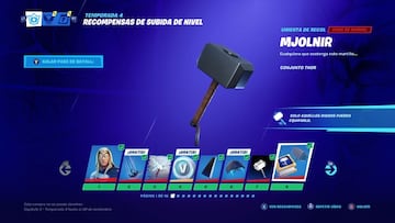 Tenemos que llegar al nivel 8 del Pase de Batalla para desbloquear el siguiente desaf&iacute;o de Mjolnir