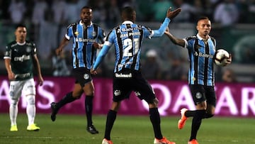 Miguel Borja estuvo en el banco en la eliminaci&oacute;n de Palmeiras de Copa Libertadores.