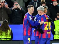 28/01/26
PARTIDO DE CHAMPIONS LEAGUE JORNADA 8 FC BARCELONA - KOBENAHAVEN FC Copenhagen Copenhague.
ROBERT LEWANDOWSKI (9) FC BARCELONA
LAMINE YAMAL (10) FC BARCELONA
DANI OLMO (20) FC BARCELONA