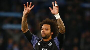 Football Soccer - Napoli v Real Madrid - UEFA Champions League Round of 16 Second Leg - Stadio San Paolo, Naples, Italy - 7/3/17 Real Madrid&#039;s Marcelo after the match  Reuters / Tony Gentile Livepic