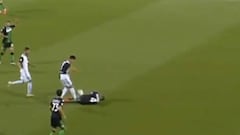 El partido gris de Cristiano: falló un gol claro e hizo una fuerte entrada a un rival