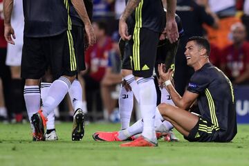 Cristiano Ronaldo devastated after being sent off