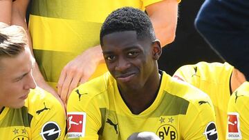 Demb&eacute;l&eacute; en la foto oficial del BVB.