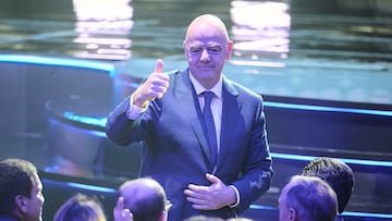 Gianni Infantino President of FIFA during the America Cup United States (USA) 2024 Final Draw, at James L. Knight Center, Miami, Florida.