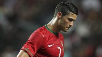 El jugador de Portugal Cristiano Ronaldo falló un penalti contra Turquía.
