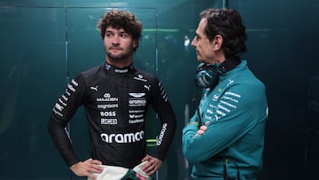 De la Rosa, con Jak Crawford (reserva de Aston Martin, en el GP de Japón.