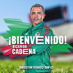 Oficial: Ricardo Cadena, nuevo técnico de la selección nacional sub 23