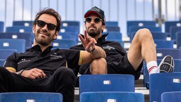 Vergne y Da Costa, pilotos de Techeetah, en Berlín.