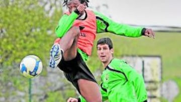 <b>¡POR FIN!. </b>El delantero africano tan sólo ha jugado dos partidos desde el pasado mes de diciembre.