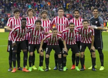 El once inicial del Athletic.