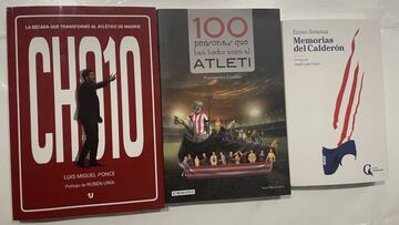 Cholo, 100 personas que han hecho único al Atleti, Memorias del Calderón, algunos de los libros sobre el Atlético publicados en 2021.