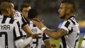 Juventus celebró ante el Cagliari con golazo de Arturo Vidal