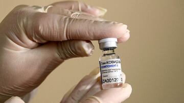 (FILES) In this file photo taken on December 05, 2020 a nurse shows the Sputnik V (Gam-COVID-Vac) vaccine against the coronavirus disease (COVID-19) at a clinic in Moscow, amid the ongoing coronavirus disease pandemic. - Pharmaceutical giant AstraZeneca's Russian branch said on December 11, 2020 it would use part of Russia's homemade Sputnik V vaccine in further clinical trials. (Photo by Kirill KUDRYAVTSEV / AFP)