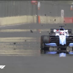 La cubierta de una alcantarilla destrozó los bajos del Williams: se suspenden los Libres 1