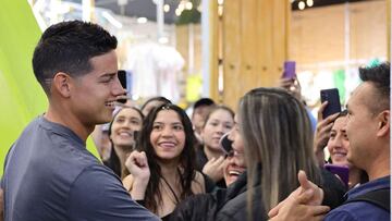 James Rodríguez en Bogotá.