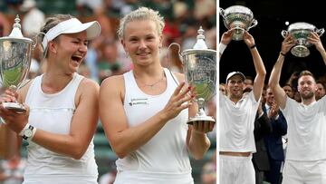 Siniakova/Krejcikova y Mike Bryan/Sock ganan los dobles