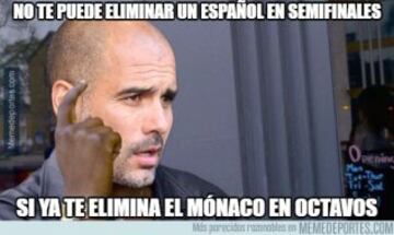 Guardiola en el blanco de los memes del Mónaco-M.City