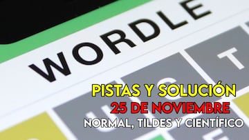 Wordle en español y tildes para el reto de hoy 25 de noviembre: pistas y solución